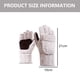 thumbnail image 2 of Guantes de lana con aislamiento térmico sin dedos para mensajes de texto para mujeres y hombres, mitones convertibles de punto cálidos de invierno con solapa, 2 of 6
