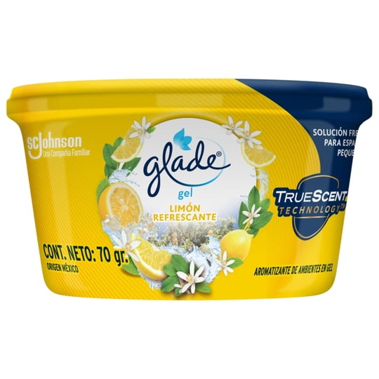 Desodorante Ambiental Mini Gel Limón Refrescante Pote 70 g Glade