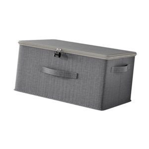 Bothyi - Caja De Almacenamiento Plegable Decorativa Con Cerradura Para Sala De Juegos, Dormitorio, Guardería, 40 X 30 X 20 Cm