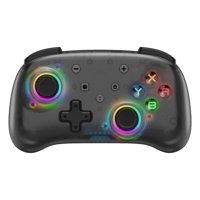 Aaronmei Switch Pro Gamepad Inalámbrico Transparente-Negro