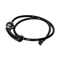 Ioensy - Cabezal Rociador Para Champú De Salón, Grifo Resistente Para Champú De Barbería, Spa, Color Negro