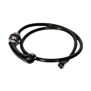 Ioensy - Cabezal Rociador Para Champú De Salón, Grifo Resistente Para Champú De Barbería, Spa, Color Negro