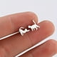 thumbnail image 1 of 1pair Cute Stainless Steel Cat Stud Earrings For Men, Minimalist Small Animal Cute Cat Earings, Pet Cat Accessories For Men, 1 of 4