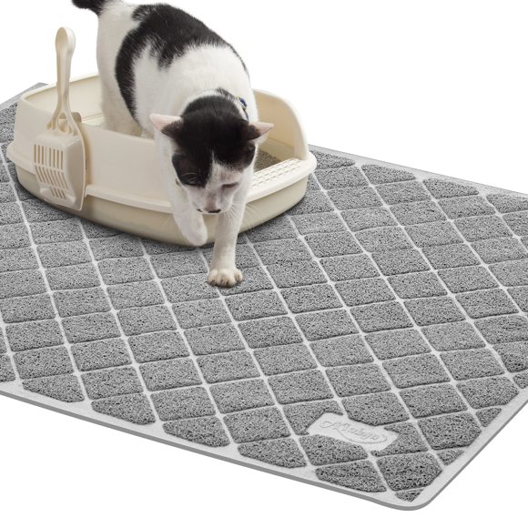 Alfombrilla antideslizante impermeable para gatos Niubya Premium, color azul marino