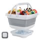 thumbnail image 1 of Organizador de almacenamiento de juguetes de baño Steipirr plegable con base de secado, 1 of 6