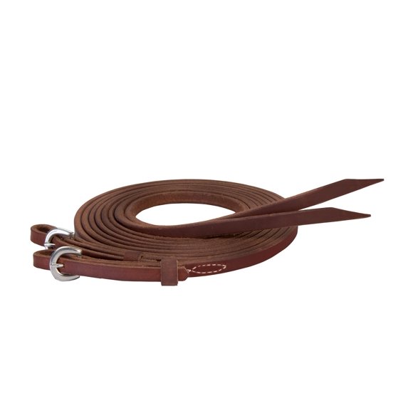 Rienda Weaver Equine 1/2" x 2,4 m Marrón, Acabado Aceitado Dividido