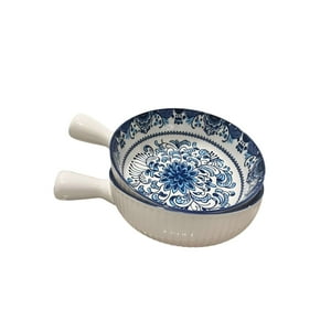 Oem - Pack 2 Plato Bowl Sopero Con Asa Paila Diseños 16X5Cm