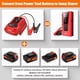 thumbnail image 3 of Adaptador de Arrancadores de Auto Cables de Puente 11AWG 30A Cargador de Arrancador para Batería Li-ion Negra y Decker 20V, 3 of 6