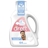 Detergente Para Ropa Dreft Liquid Baby Sin Perfume 2.7 L 64 Cargas