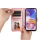 thumbnail image 4 of Funda tipo cartera FOXDOCK para Samsung Galaxy A23 4G/5G , diseño girasol en relieve, cuero PU, cierre magnético, soporte y tarjetero, 4 of 5