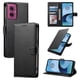thumbnail image 1 of Funda para FOXDOCK Motorola Moto G55– Cuero Premium, 3 ranuras para tarjetas, Protección contra impactos, 1 of 5