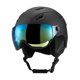 thumbnail image 1 of Casco De Esquí Gafas Protectoras Cálidas Con Almohadilla Para La Mandíbula Casco De Esquí De Nieve Para Frío Negro De 51 A 54 Cm, 1 of 5