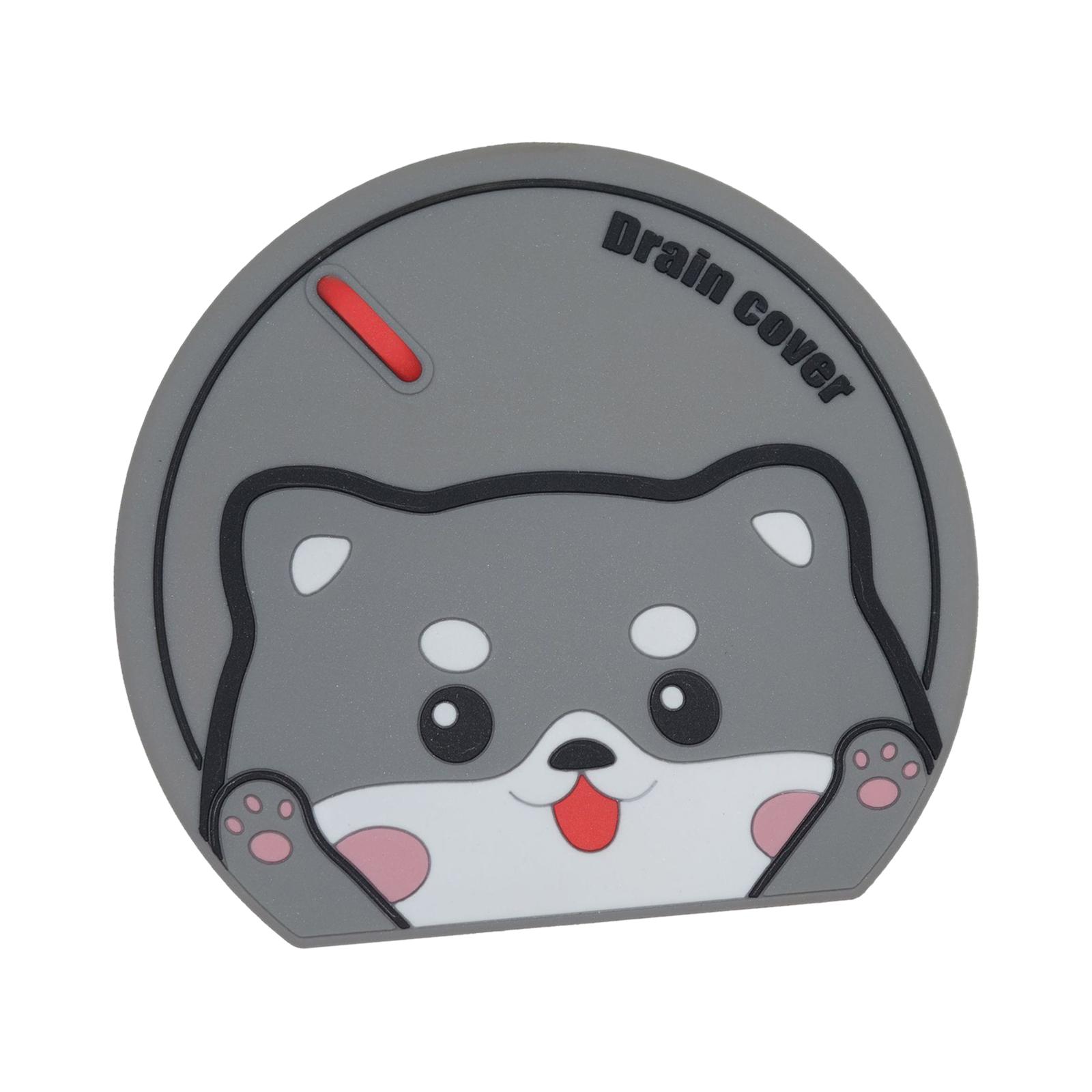 Magideal - Cubierta De Drenaje De Suelo, Tapón De Drenaje De Ducha, Tapón De Bañera Duradero, Coladores, Cubierta Protectora Para Fregadero, Bañera, Dormitorio, Gato Gris