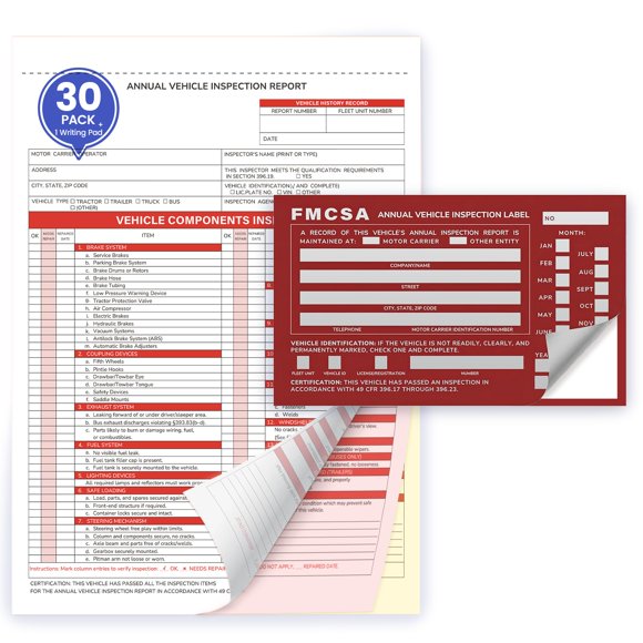 Kit de Formularios de Inspección Foliom 30 juegos de 3 partes (NCR)