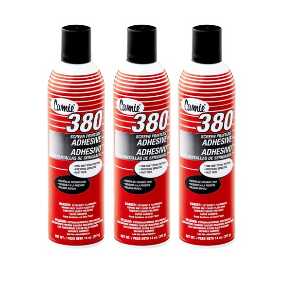 Adhesivo Camie 380 para Serigrafía 3 x 414 ml