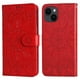 thumbnail image 1 of Funda tipo cartera FOXDOCK para iPhone 13 Mini , diseño girasol en relieve, cuero PU, cierre magnético, soporte y tarjetero, 1 of 5