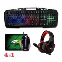 Kit 4 En 1 Gamer Reptilex Teclado Mouse Audífono Pad