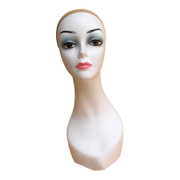 Cabezal de exhibición de maniquí Soporte de peluca Soporte de cabeza de peluca de maniquí femenino multipropósito Soporte de exhibición de peluca para