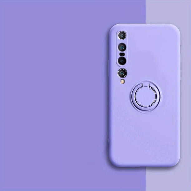Suitable For Xiaomi 10 Phone Case Integrated Bracket Car Magnetic Suction Xiaomi 10 Pro Protective Cover Anti-fall Full Package Edge Liquid Pure Color Simple Stylish Trend MIUI Stand Bracket