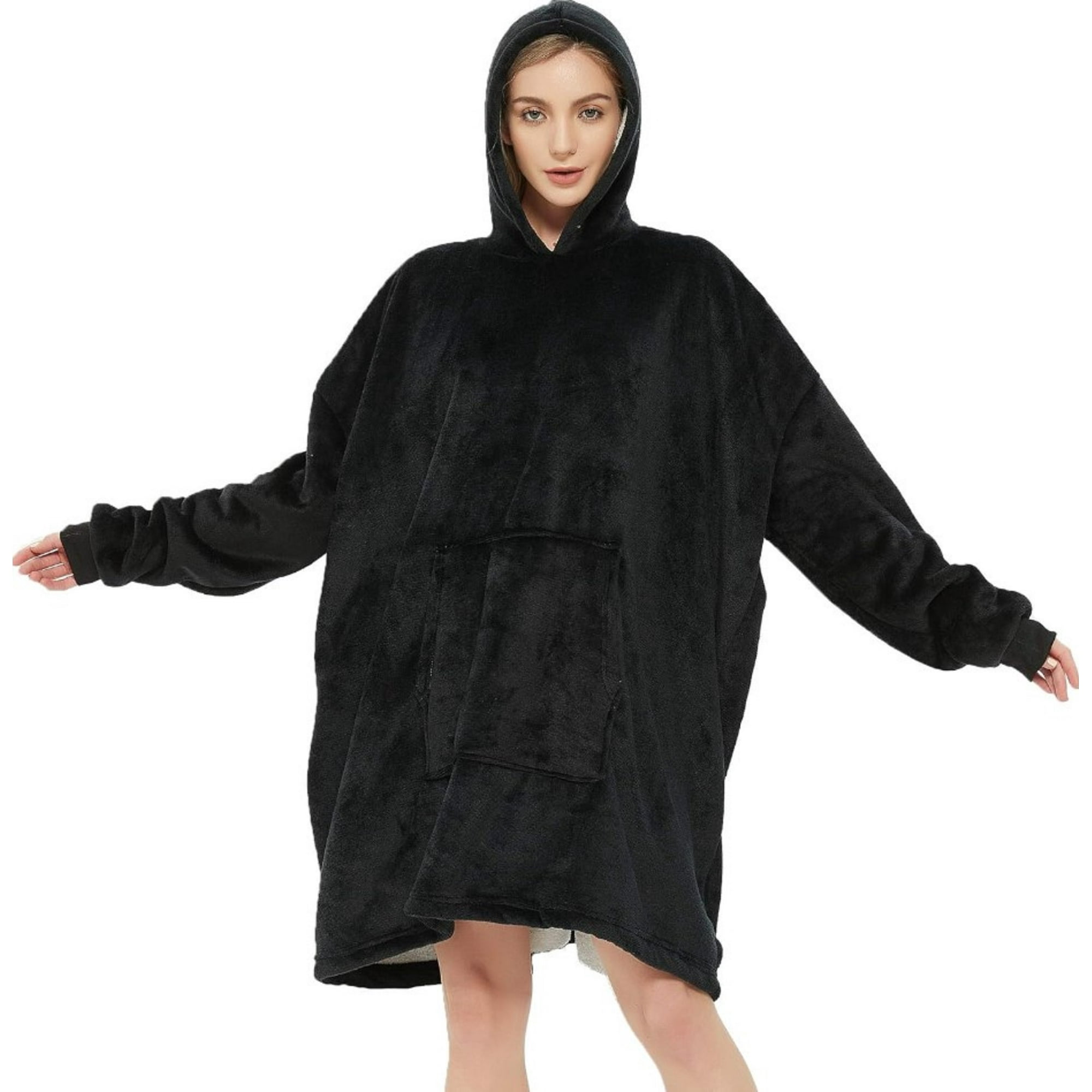 Citohome - Polerones Felpa Con Capucha Manta Polar Bata Frazada Invierno