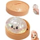 thumbnail image 1 of Juguete antiestrés ZEXILILA Squishy de dumpling blanco con glitter, 1 of 4