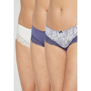 Pack 3X Pantaleta Microfibra P314.15-Azu6 Kayser