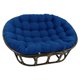 thumbnail image 1 of Silla Papasan doble International Caravan, ratán, color azul nogal, 1 of 1