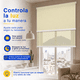 thumbnail image 3 of Cortina Roller Blackout 2 Paño 100x240 Doble Con Visillo Sin Cenefa, 3 of 7