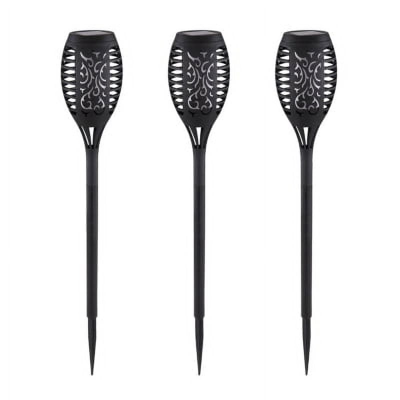 Hb Led - Pack 3 Antorchas Led Estaca Efecto Llama Exterior Con Carga Solar