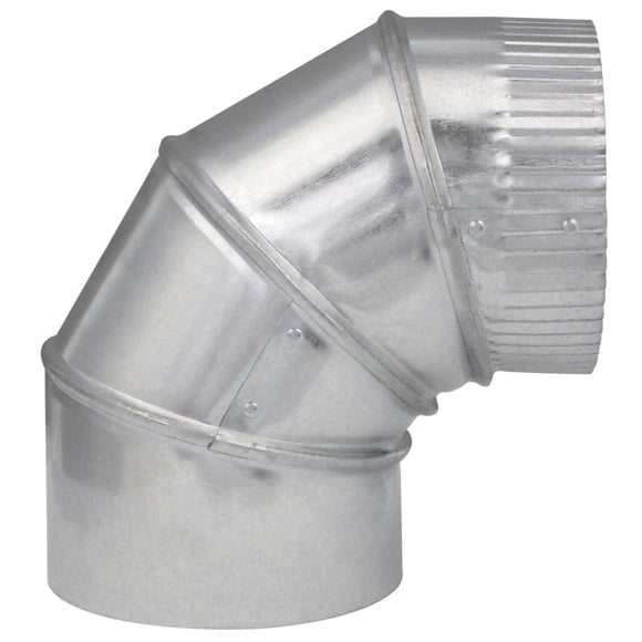Codo de tubo de horno Imperial Manufacturing de acero galvanizado de 5 cm