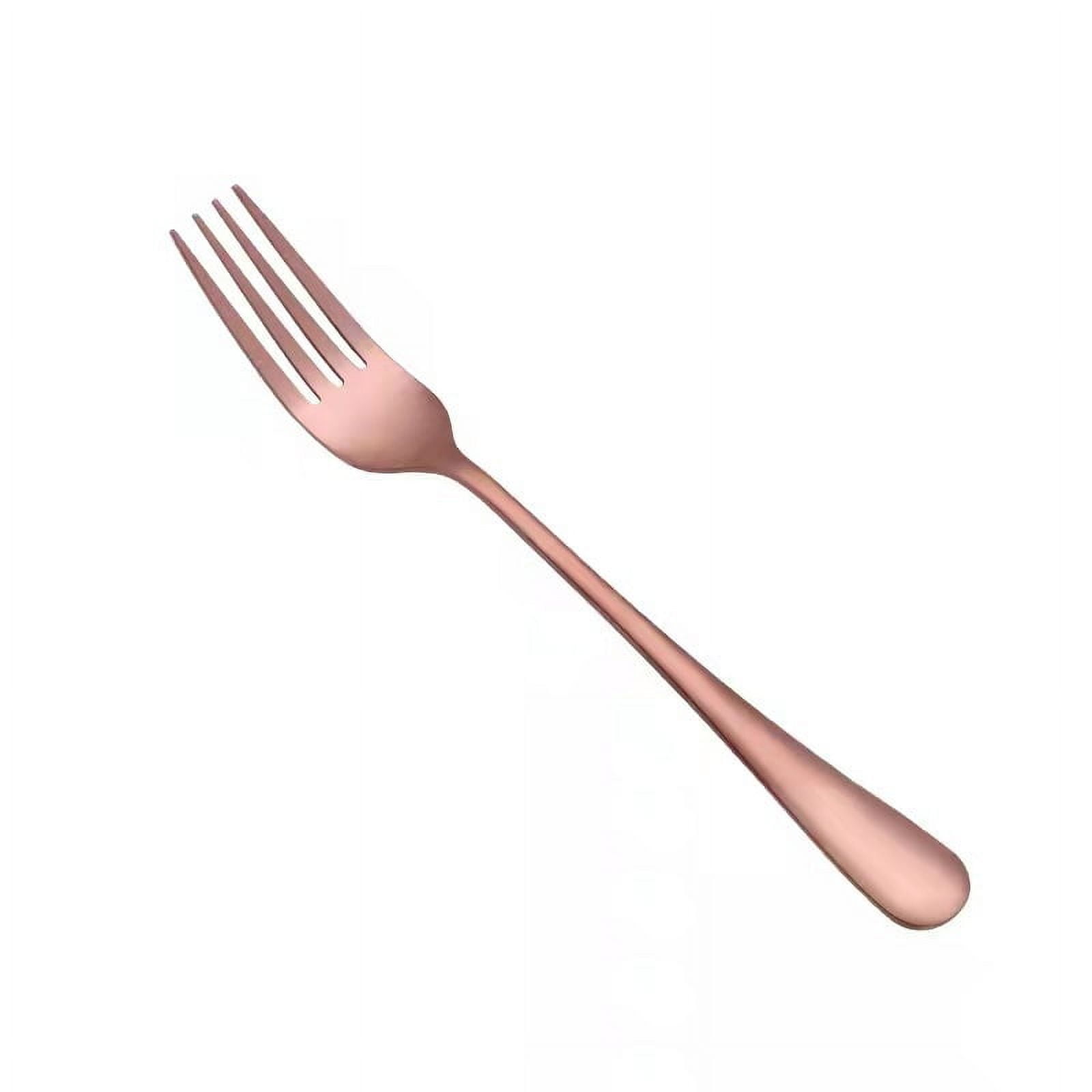 Xmhytop 4 Piezas Cubiertos De, Utensilios De Cocina Y Cubiertos Cotidianos,tenedor,oro Rosa