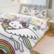 thumbnail image 1 of Hello Kitty Unicorn Comforter Set with Sheets - 3 Piece Bedding Includes Pillow Covers - Super Soft Bedding Room Decor Twin, 1 of 5