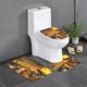 thumbnail image 1 of Twisted Metal Juego de 3 alfombras de baño de coral fleece: tapete de baño + alfombra de inodoro en forma de U + funda de tapa de inodoro en forma de O, 1 of 6