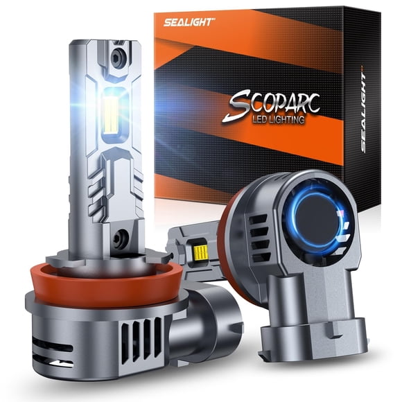Focos LED Antiniebla SEALIGHT H11 70,000LM 6500K Paquete de 2 para ATV