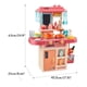 thumbnail image 3 of Set De Cocina Juguete Con Luz Sonido Agua Vapor Niñas 42pcs, 3 of 4