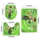 thumbnail image 3 of Ben 10 Juego de 3 alfombras de baño de coral fleece: tapete de baño + alfombra de inodoro en forma de U + funda de tapa de inodoro en forma de O, 3 of 6