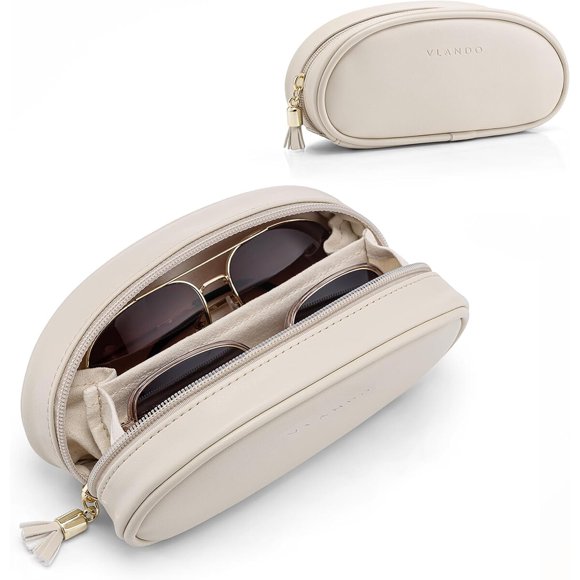 Estuche para lentes Vlando doble 7.2 x 2.1 x 3.5 in