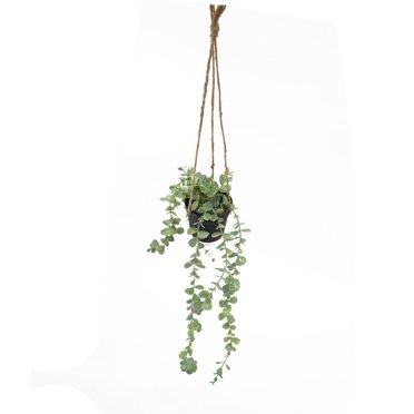 Planta Artificial Colgante Negro