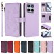 thumbnail image 3 of Funda Cartera Mariposa para [Motorola Edge 70 Fusion] con Soporte y Cremallera Morado claro, 3 of 6