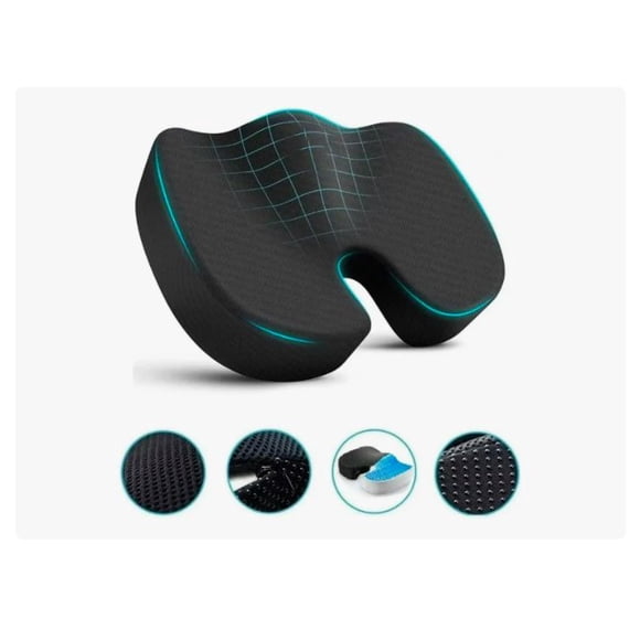 Cojín Coxis Ortopédico Premium Ergonómico Con Memory Foam