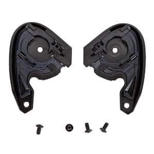 Magideal - 2 Piezas Base Para Casco Accesorios Para Placa De Visera De Casco De Motocicleta Base De Casco Abierto Reemplazo Profesional De Placa De Engranaje De