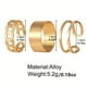 thumbnail image 2 of 3pcs/set Men's Hip Hop Rings, Adjustable Opening Ring, Joint Ring, Jewelry Gift, 2 of 4