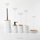 thumbnail image 3 of Set Accesorios de Baño 6pcs Bambo Simplit blanco, 3 of 7