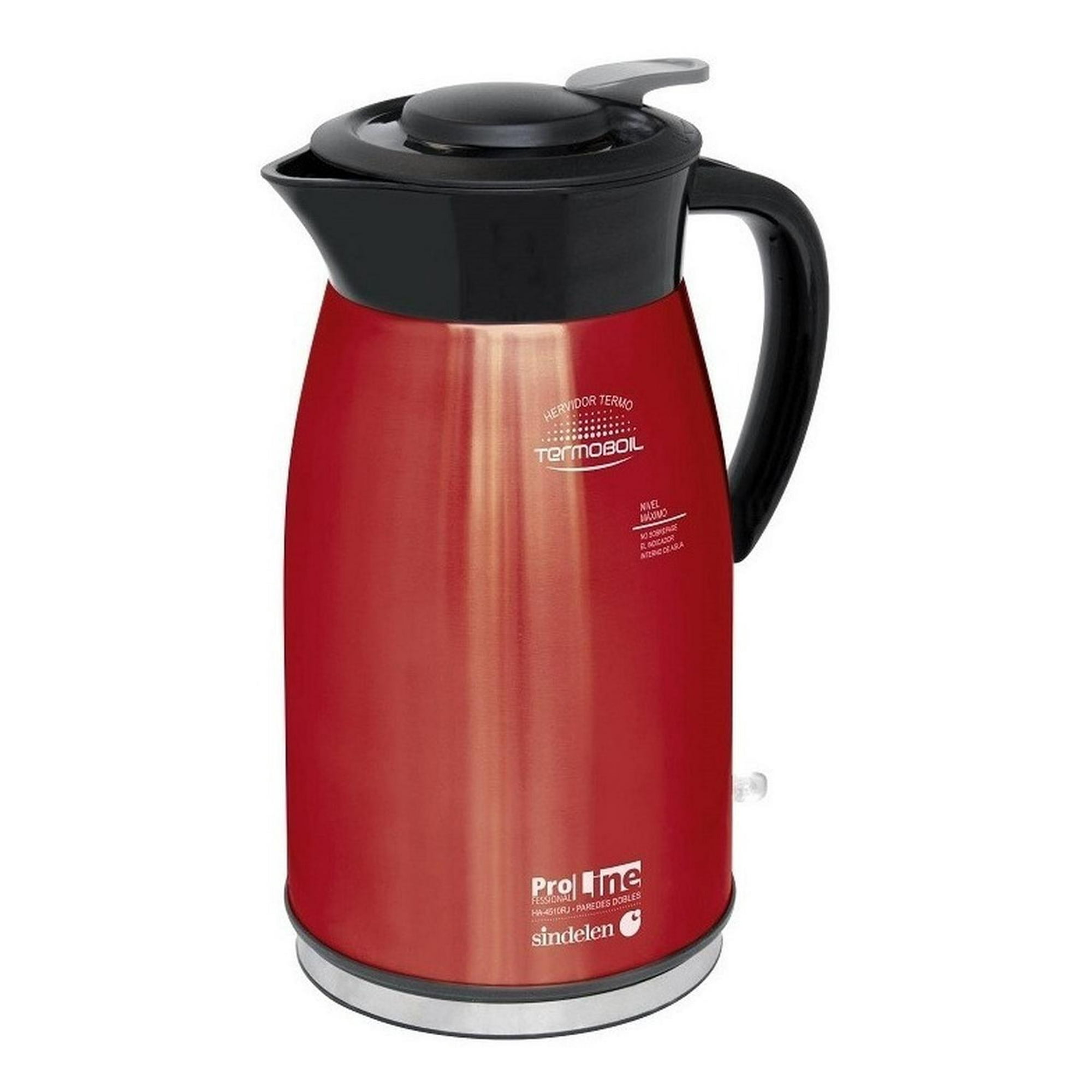 Termo Hervidor De Agua Eléctrico 1.5 Lts Sindelen Ha-4510rj Rojo