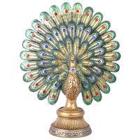 Magideal - Estatua Creativa De Pavo , Artesanía De Animales, Escultura De Resina, Figurita Moderna Para Decoración Para Hogar/Porche/Dormitorio/Accesorios De