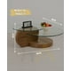 thumbnail image 2 of Mesa De Centro Moderno Vidrio Redondo 3 Niveles Glassy, 2 of 3