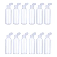 Genérica - Set 12 Botella De Viaje Dispensadora 100 Ml Transparente