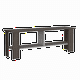 thumbnail image 1 of Rack Tv 50 Con 2 Repisas Fm-031o Café Oscuro Y Blanco, 1 of 6