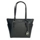 thumbnail image 1 of Cartera Michael Kors Charlotte Large Logo and Leather Top-Zip Tote (Negro), 1 of 3