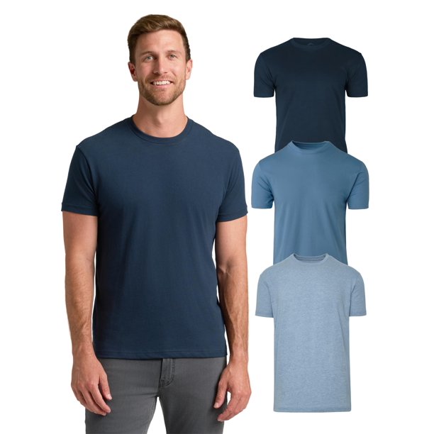Camiseta masculina True Classic 3XL Pack de 3 unidades de manga corta y cuello redondo